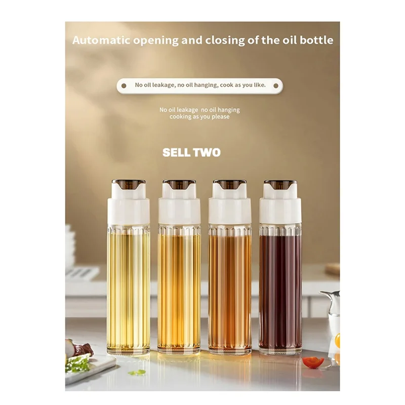 

Automatic Opening And Closing Oil Pot With Leak Proof, Household Soy Sauce Bottle