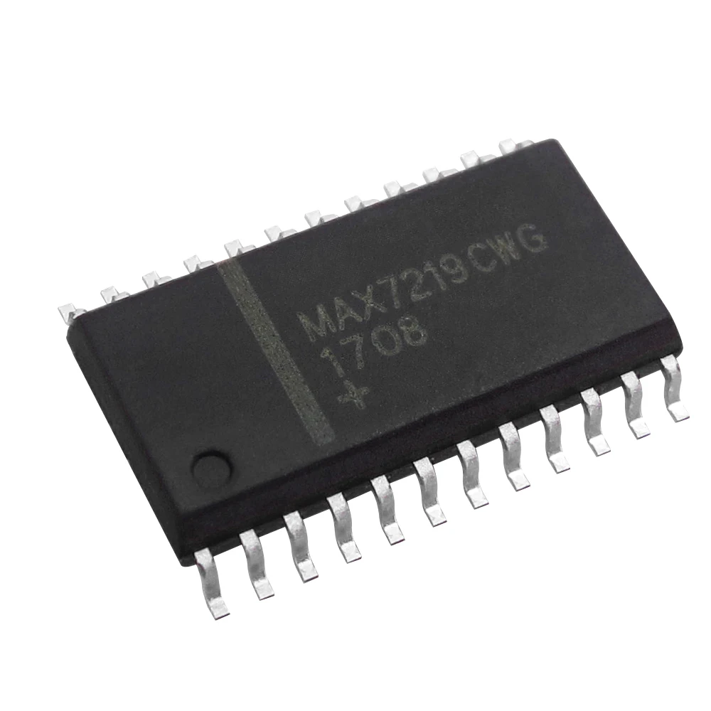 10pcs SMD MAX7219 Serially Interfaced, 8-Digit LED Display Drivers SOIC24_75MM MAX7219CWG