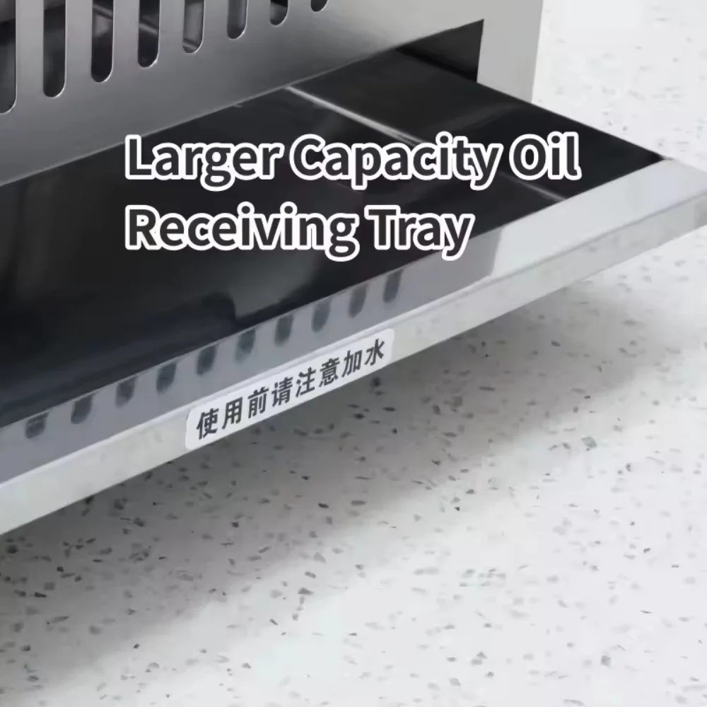 Commercial Tabletop Barbecue Portable Gas Stove Barbecue Pan Grill Outdoor Versatile Meats Burning Stove Durable for Cooking