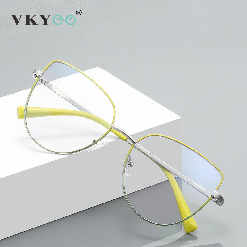 VICKY Fashion Gradient Frame Large Frame Anti-blue Light Reading Glasses Customized Prescription Computer eyeglasses PFD3081