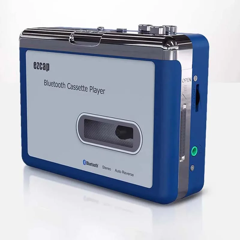 

Stereo Audio Bluetooth Walkman Player Transmit Cassette Tape English Music Songs To Bluetooth Earphone or Speaker Auto-Reverse