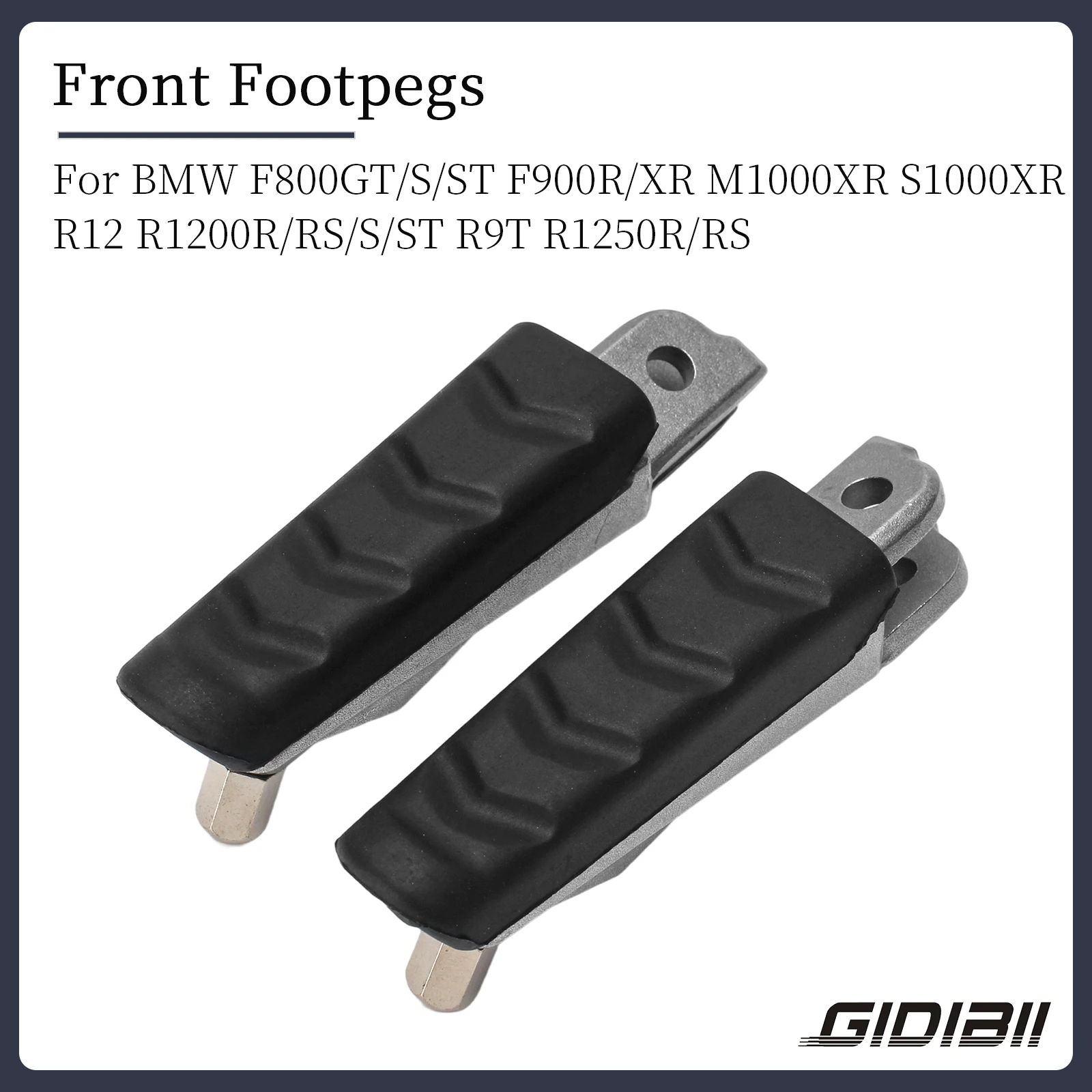 

Motorcycle Front Footpegs For BMW F800GT/S/ST F900R/XR M1000XR S1000XR R12 R1200R/RS/S/ST R9T R Nine T R1250R/RS Rider Pedals