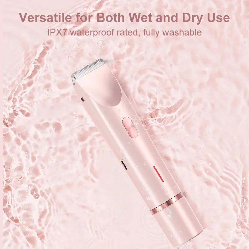 Dual-Head Hair Removal Trimmer Clipper Rechargeable Floating Round R-Shaped Blade Wet Dry Use Waterproof Hair Cutting Machine image 4