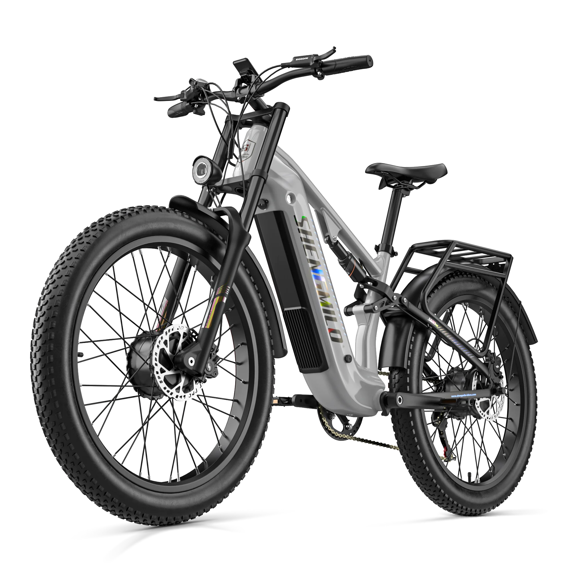 Shengmilo S600 Pro Elektrofahrrad für Erwachsene, 48V25AH Batterie, Herren E-Mountainbike mit zwei Motoren, Fatbike, 26 Zoll E-Bike, All-Terrain E-Bike