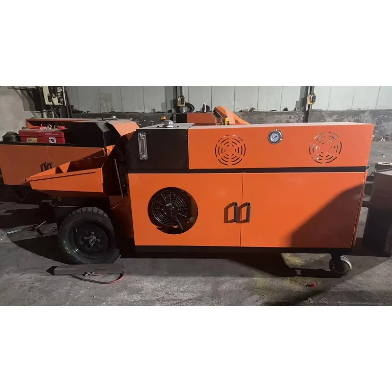 Wear Resistant Pump for Concrete Diesel Mobile Mini High Pressure High Efficiency Trailer Mounted Concrete Machinery