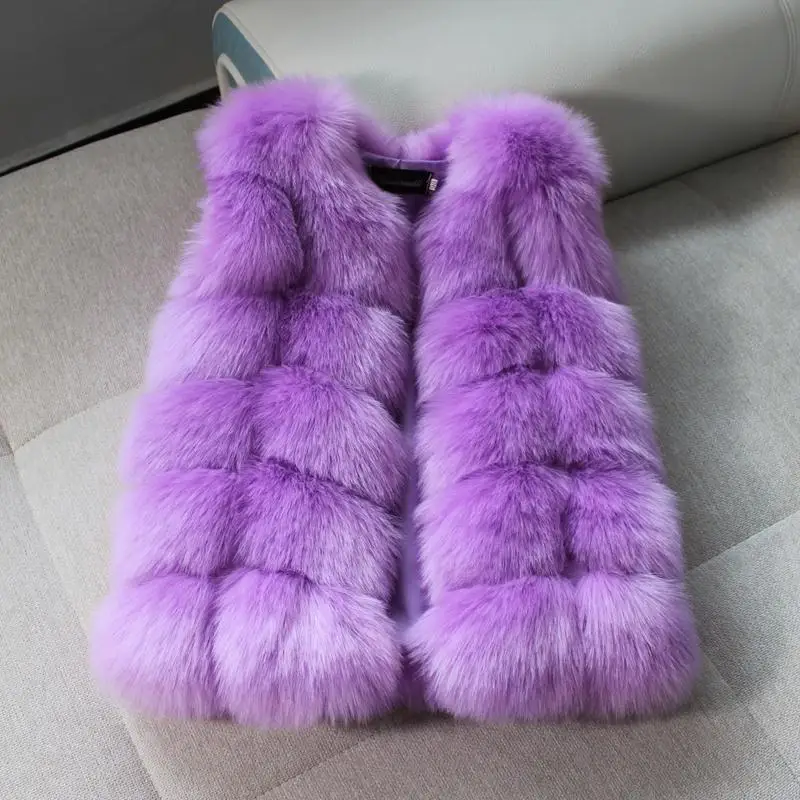 Baby Fur Vest Girls Waistcoats Thick Warm Children Sleeveless Jacket Winter Kids Faux Fur Coat Outwear