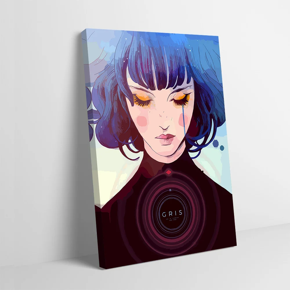 Gris Game Art Printing Poster Customizable Pictures Wall Art Canvas Painting for Decorative Paintings Gamer Decoration Wand Deko