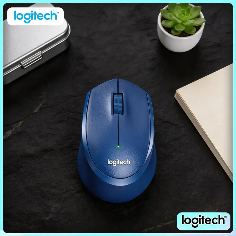 

Logitech M330 Ergonomic Wireless Mouse 2.4GHz Silent Click USB Nano Receiver Easy Firm for Windows Mac Linux PC Desk