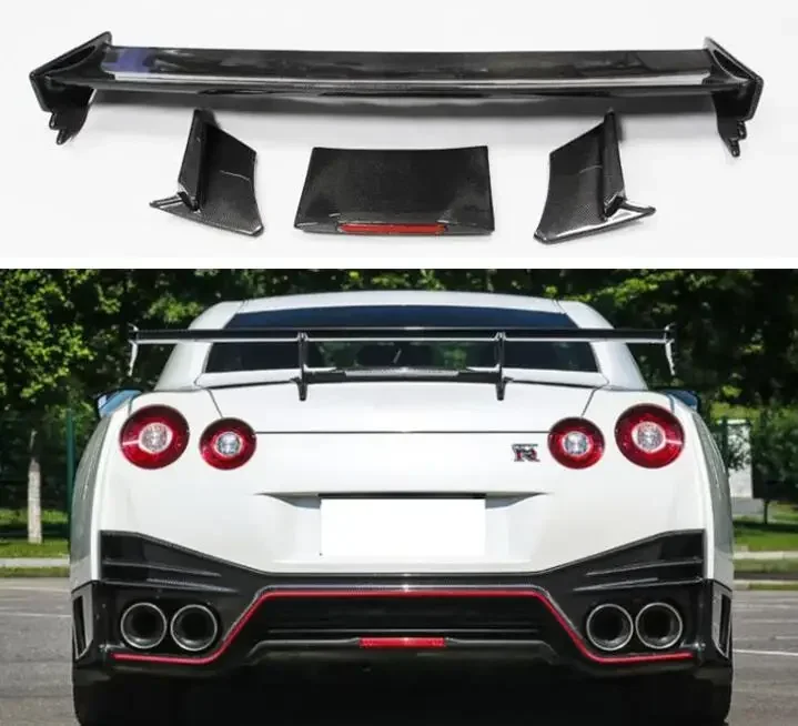 

СПОЙЛЕР ЗАДНЕГО КРЫЛА из настоящего углеродного волокна для NISSAN GT-R GTR R35 2007-2021 Nisimo GT STYLE (с подсветкой)