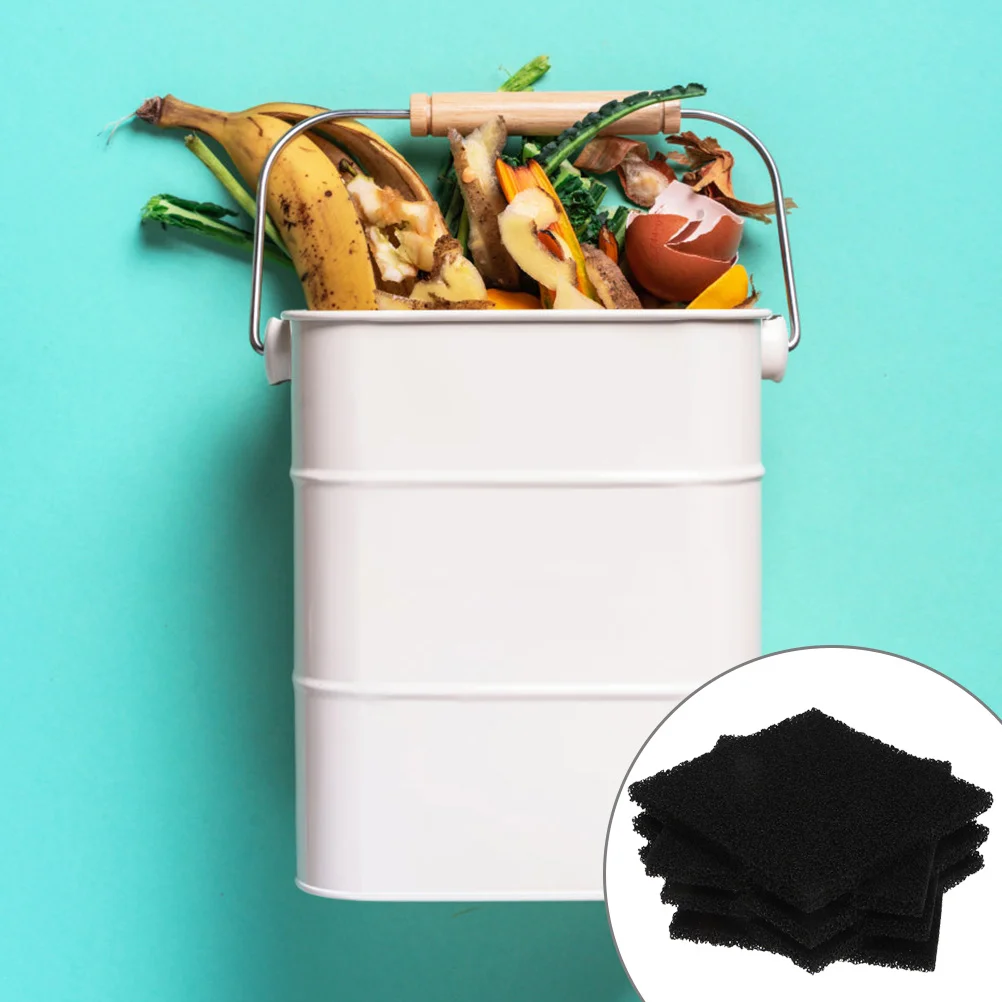 Trash Can Filter Charcoal Filters Filtration Accessory Compost Bin Pad Replacements Carbon Kitchen Household