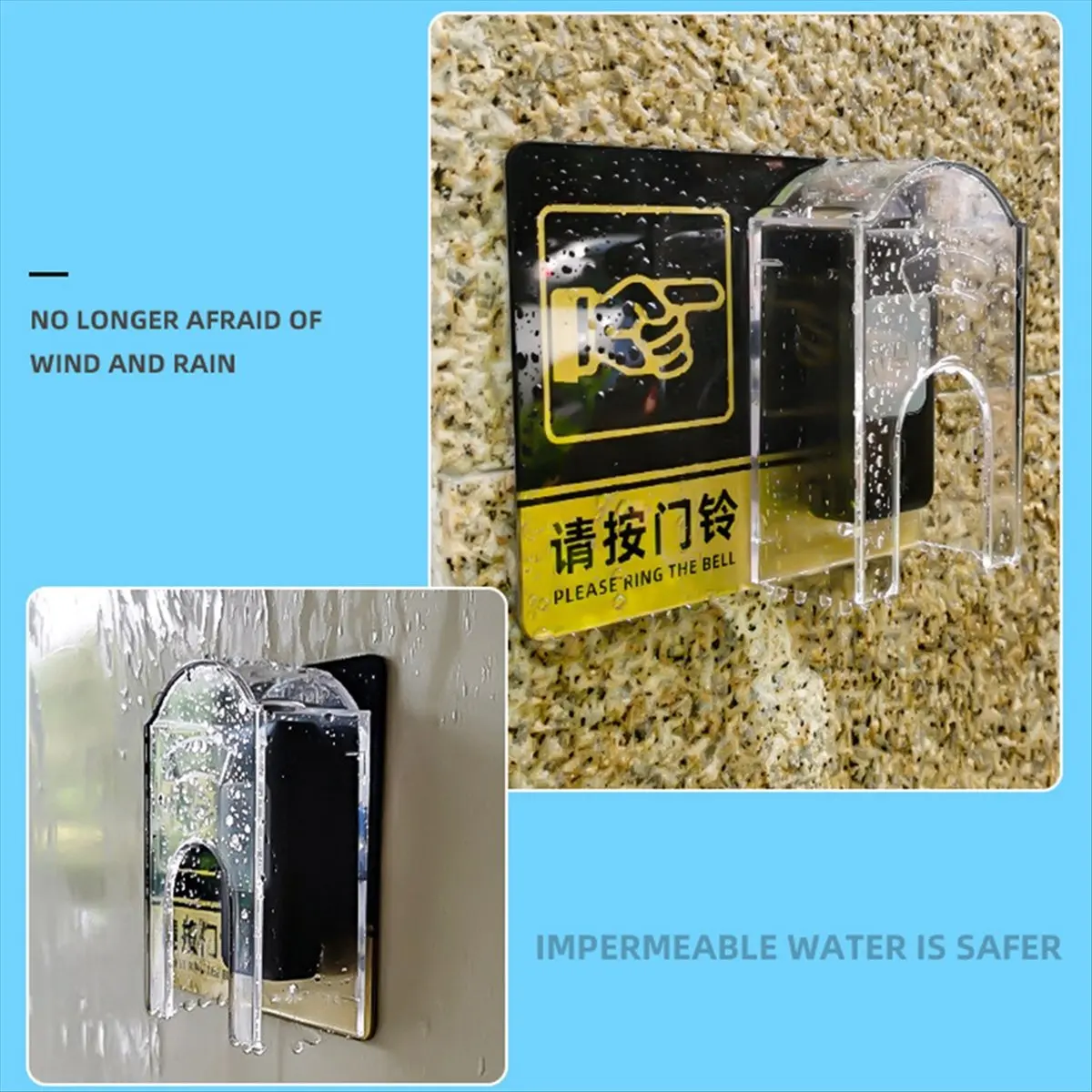 

[CNIM] Водонепроницаемый чехол для кнопки дверного звонка для улицы, защитный кожух от дождя для дверного звонка, для выключателя открывания гаражных ворот