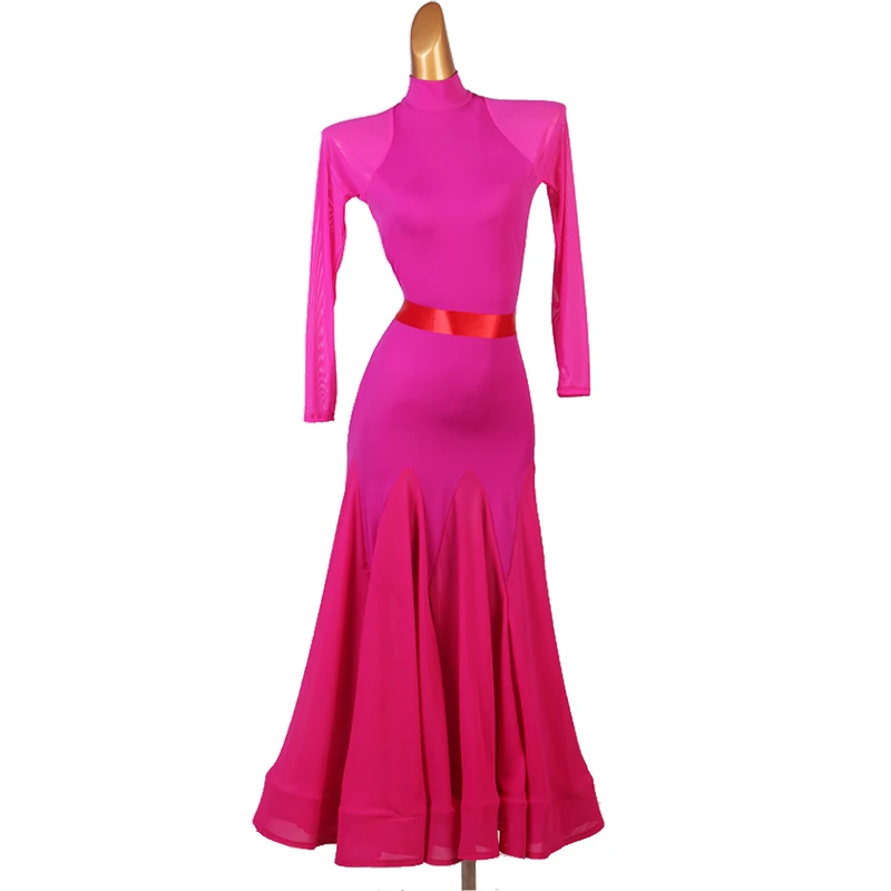 Ballroom Dress Standard Ballroom American Smooth Dress Waltz Dress Tango Dress Ballroom Dresses Pink Ballroom Gown MQ232 Ballr