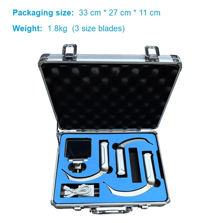 Equipamentos médicos reutilizáveis, laringoscópio de vídeo portátil médico oem, laringoscópio de vídeo médico, laringoscopia reutilizável