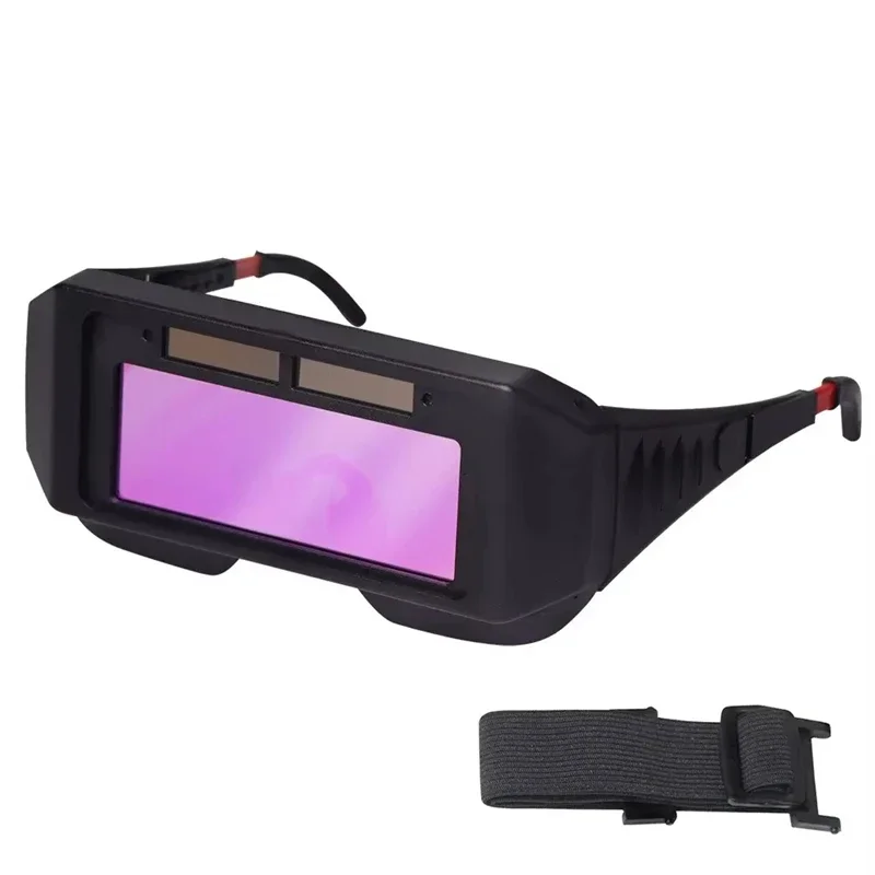 Solar Powered Welding Helmet Auto Darkening Welding Goggles LCD Suitable For TIG MIG MMA Plasma Welder Glasses Multiple Welding view 3