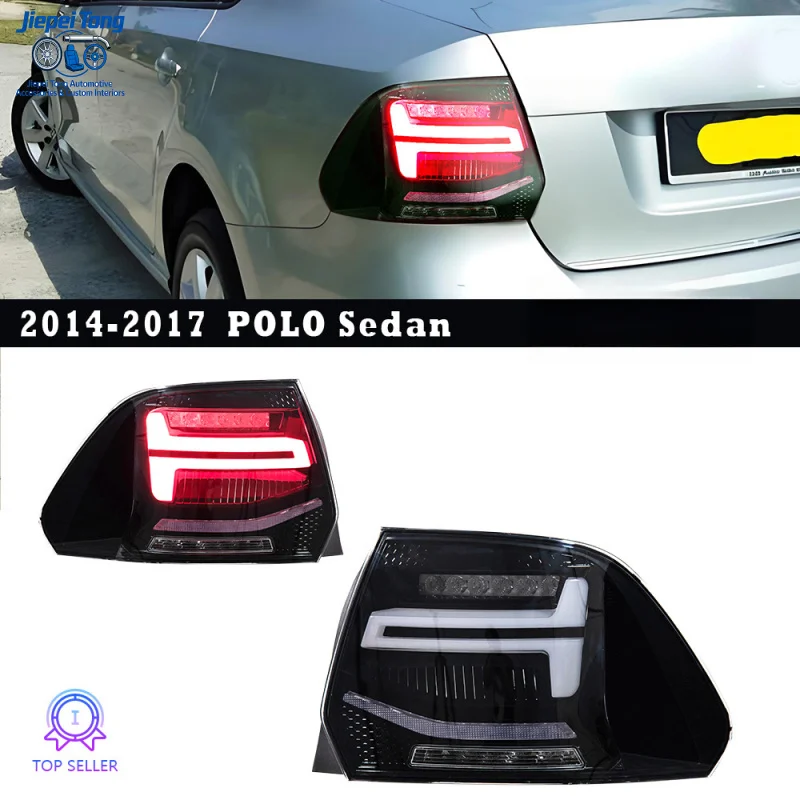for 2014-2017 Volkswagen Polo three-box light assembly, modified LED running , turn signal rear tail lights