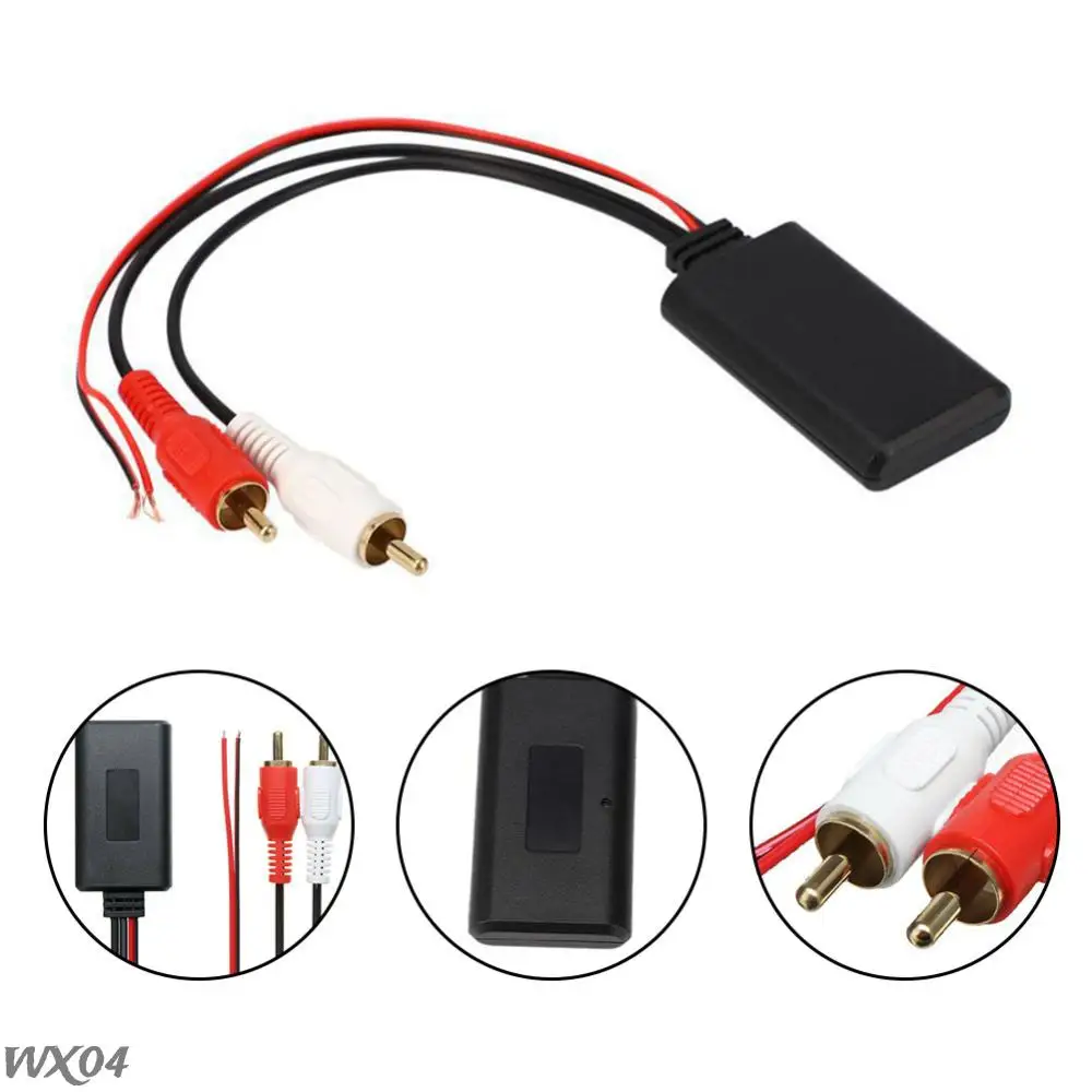Bluetooth-compatible Module Aux Adapter Music Audio Stereo Receiver for Vehicles with 2RCA Interface Car Electronics Accessories