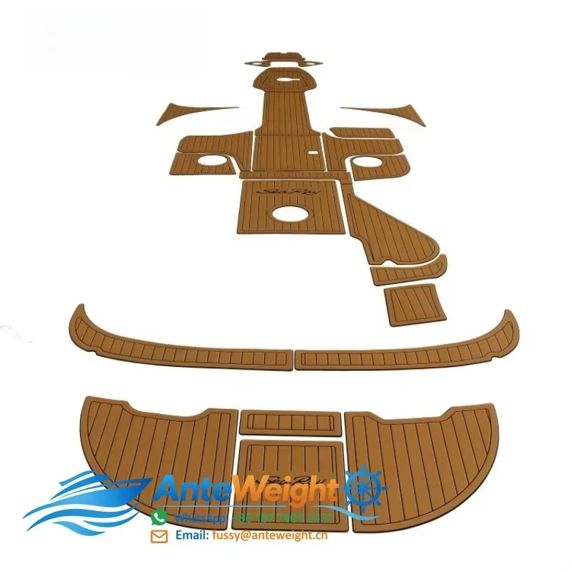 for 2004 Sea Ray 240 Faux Teak EVA Foam Boat Deck Flooring