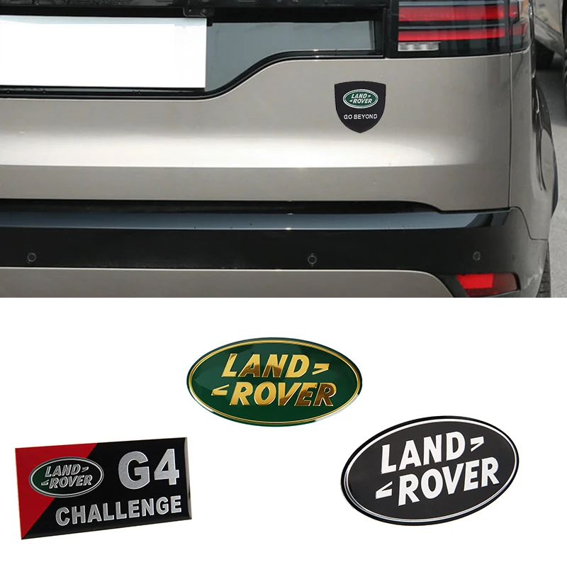 Pegatina con emblema para coche, decoración todoterreno para Land Rover Defender Range Rover Evoque Discovery LR2 LR3 Sport Freelander