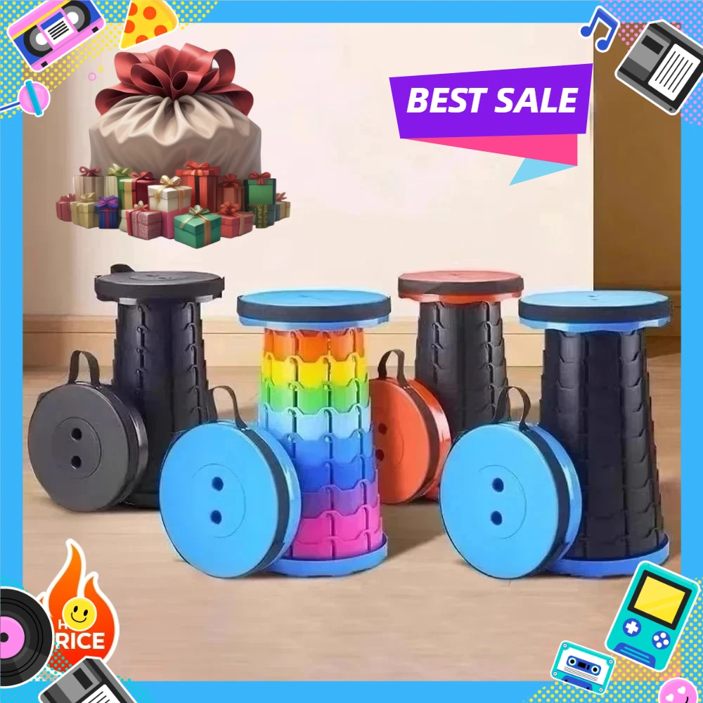 مقعد محمول جديد قابل للطي - كرسي تلسكوبي بارتفاع قابل للتعديل لصيد الأسماك والشاطئ والتخييم والأنشطة الخارجية والتخييم