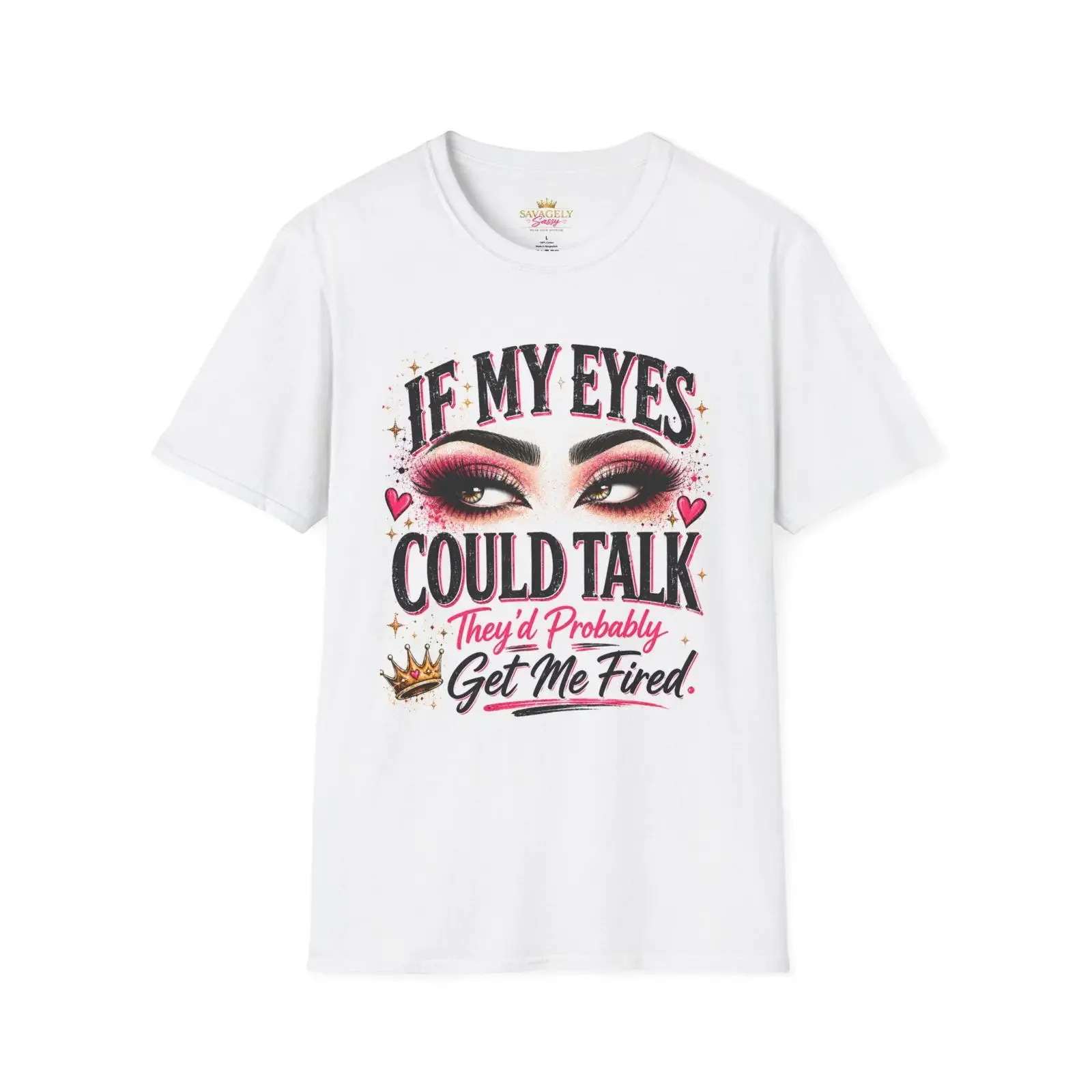 Copy of Fluent In Eye Rolls T Shirt Funny Sarcastic Sassy for Women Eyelash Makeup Lover  vintage Washed Unisex Casual
