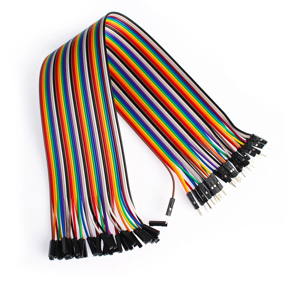 40PCS 30CM Jumper Wires DuPont Line Male To Male, Female To Female and Male To FeMale Dupont Cables Diy Electronic Kit