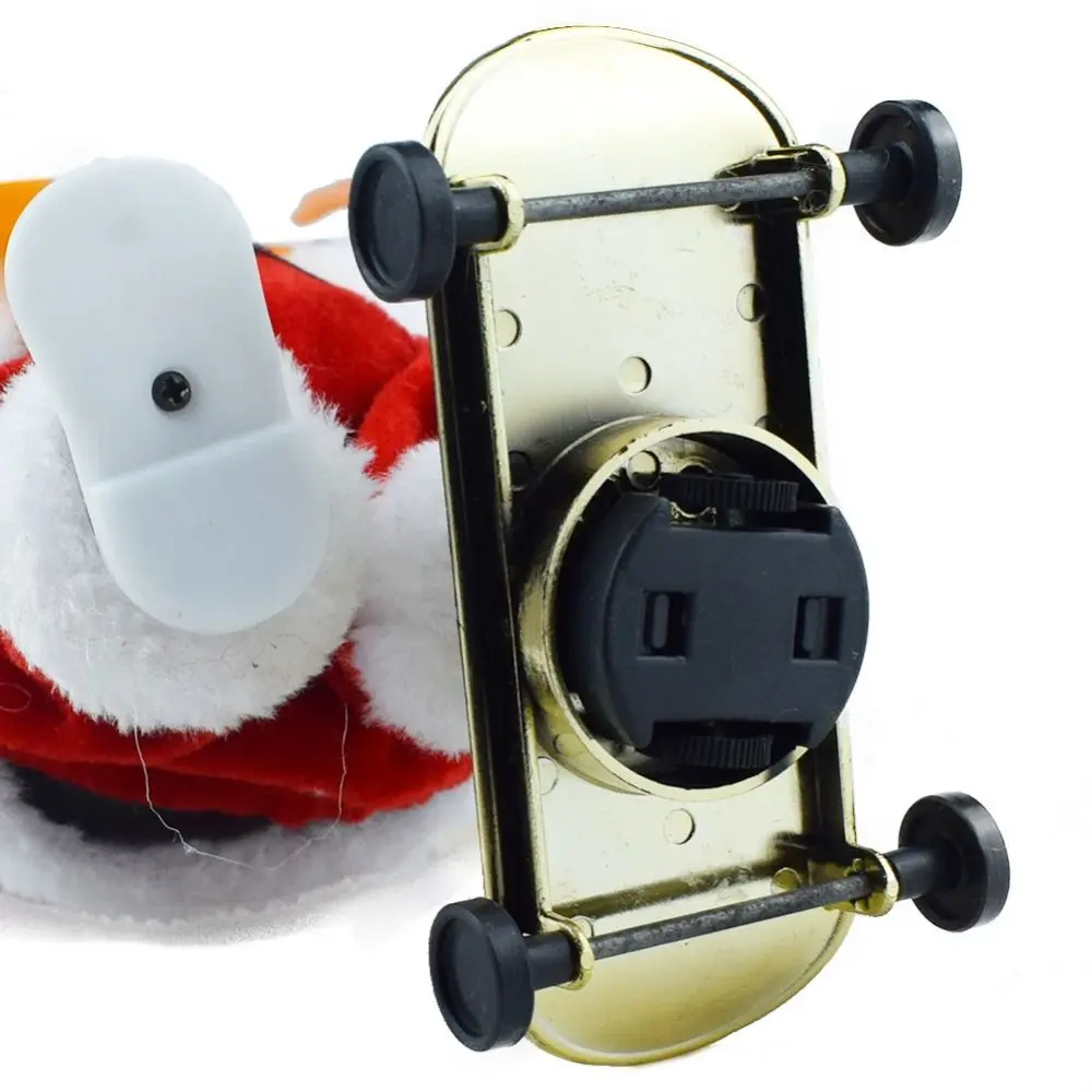 Funny Musical Electric Santa Toys Swing Hat Slides Skateboard Christmas Dolls Plush Twisted Dancing Santa Claus Toys Office