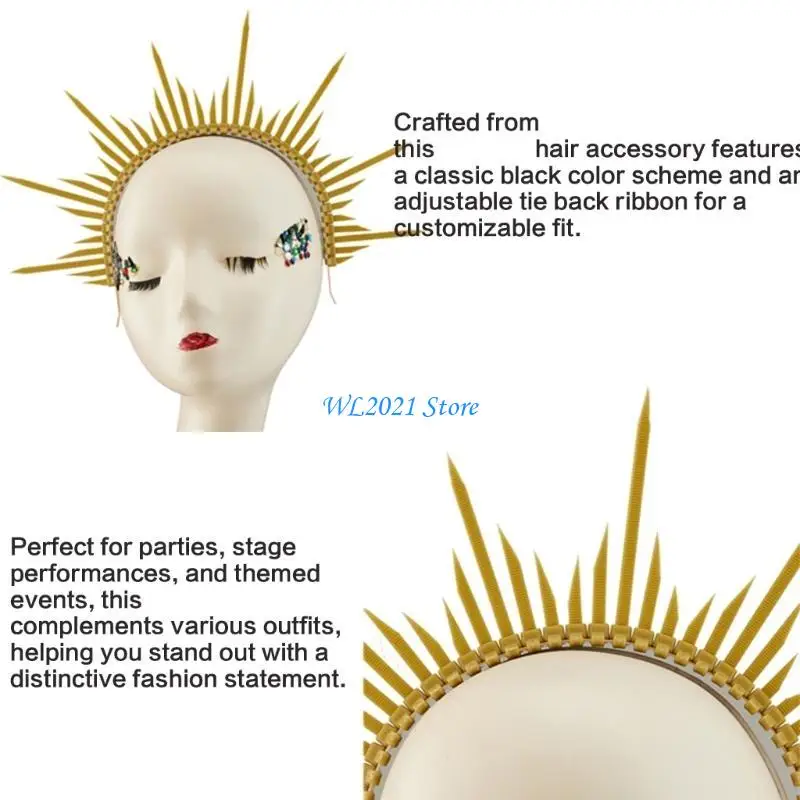 G5GC أنيقة تاج عقال الشريط التعادل هيرباند المرأة موضوع حزب الملحقات