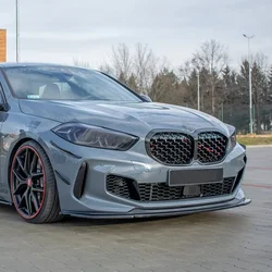 Maxton Style For BMW 1Series F40 118i 120i M Pack M135i 2020-2023 Car Front Bumper Lip Spoiler Splitter Guard Cover Body Kits