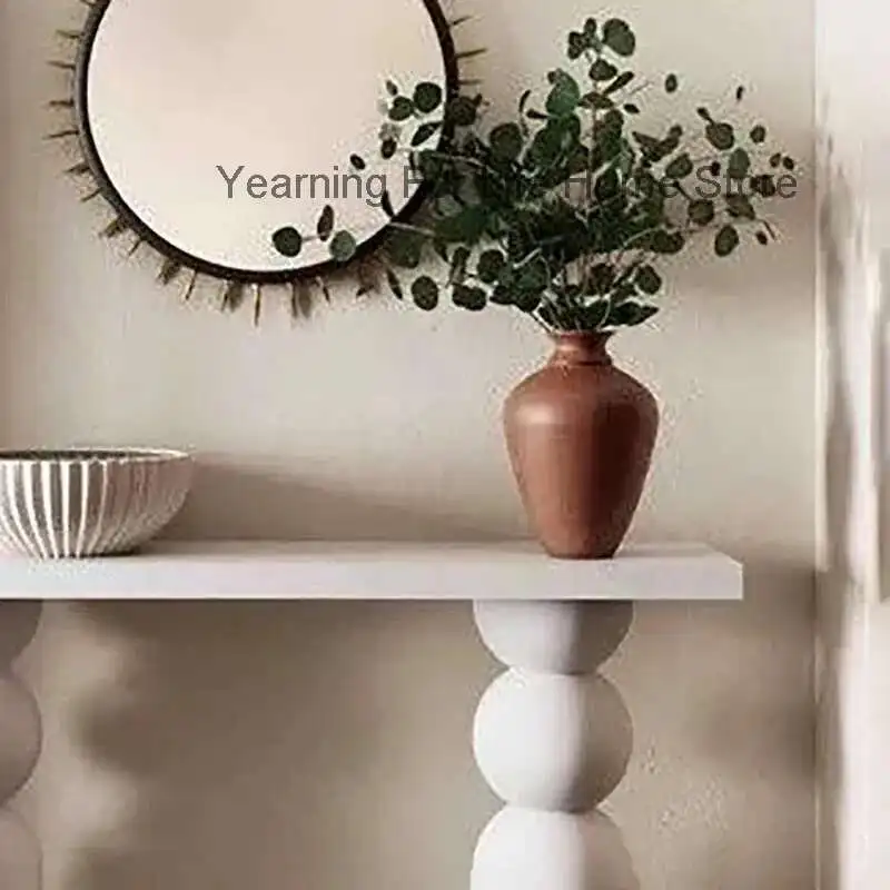 

Vertical Acrylic Console Table Wooden Side Modern Coffee Table Decorating Wohnzimmer Tische Modern Living Room Furniture