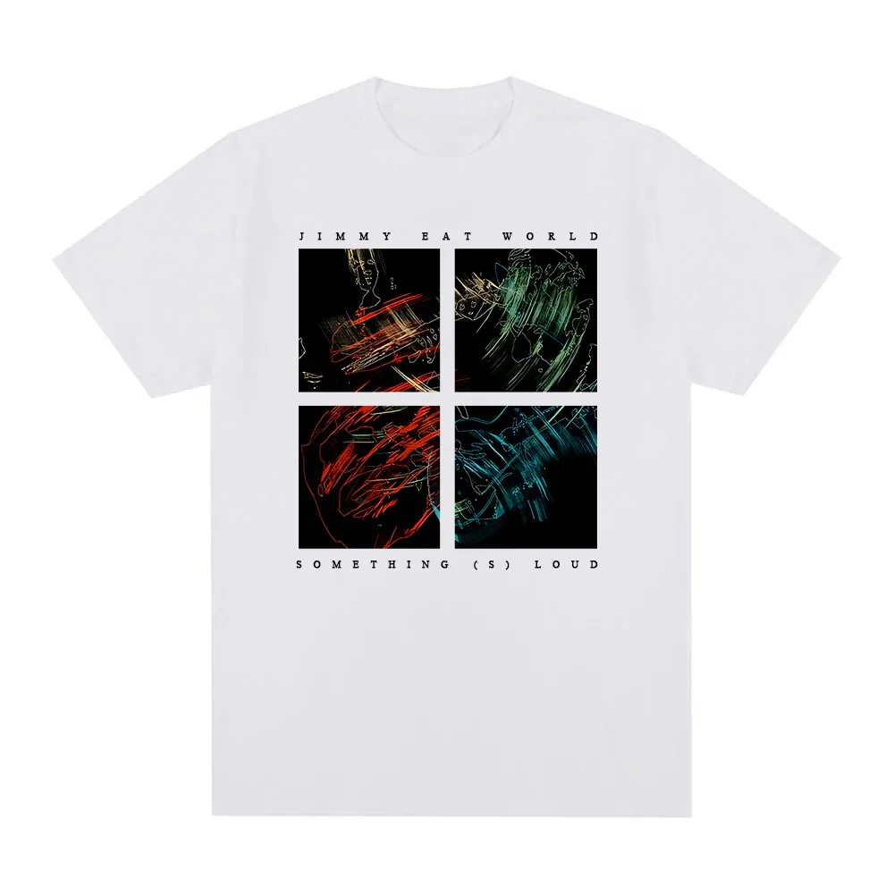 Something Loud Quad Logo T-Shirt jimmy eat world Singer's same style Summer High Quality ComfortableTee-shirt Round Neck Casual
