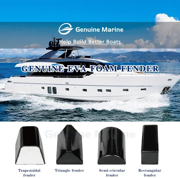 Genuine Marine Polyure Black RIB Boat Foam Fender For Ship Yacht EVA Fenders