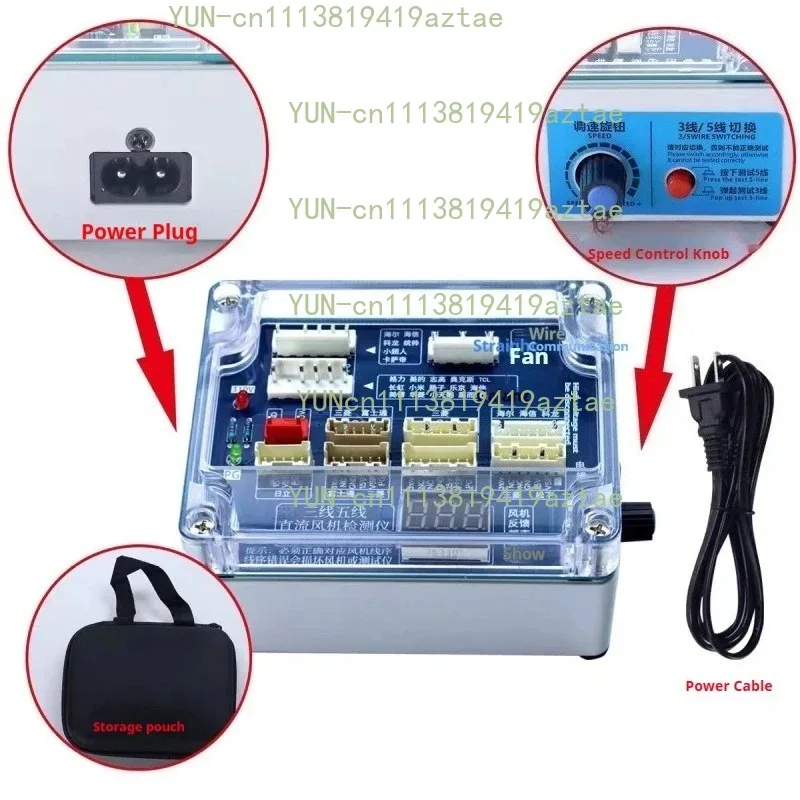 3‑Wire/5‑Wire DC Fan Motor Testing Fault Detection Tool Multi Brand Air Conditioning Compressor Driver Spare Parts