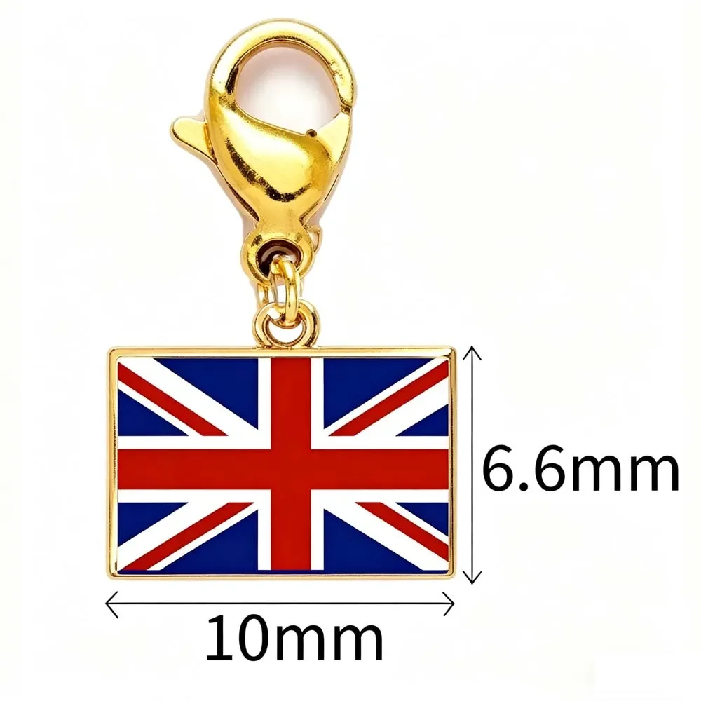 National Country Flag Custom Charm Necklace Personalized DIY Pendant Gift For Women Men Couple Chain Stainless Steel Jewelry view 6