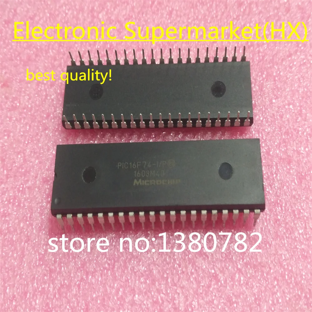 

Free Shipping 5pcs/lots PIC16F74-I/P PIC16F74 DIP-40 New original IC In stock!