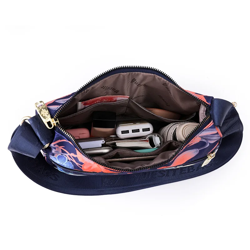 Borsa per mamma stampata casual Versatile, piccola borsa quadrata da viaggio ad alta capacità all\'aperto, borsa a tracolla multi scomparto handtassen