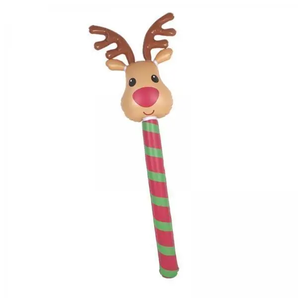 PVC Inflatable Toy Stick Cute Photo Prop Festive Party Decor Blow Up Item for Christmas Events and Birthdays
