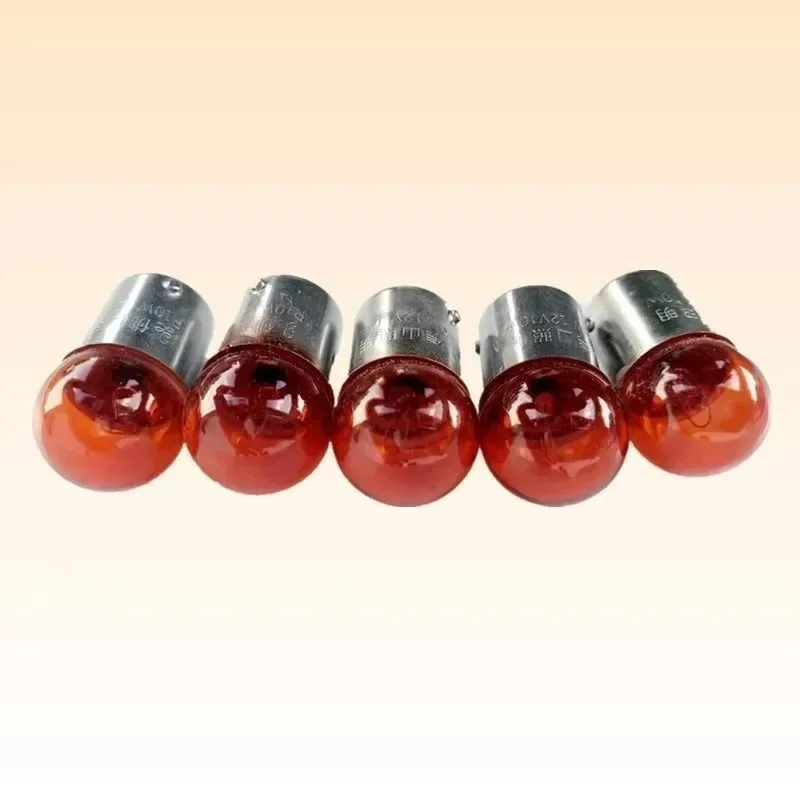High Quality 12V 10W Turn Signals Light Bulb Orange for Motor ATV Motorbike Scooter 10pcs Motorcycle Replace Lamp