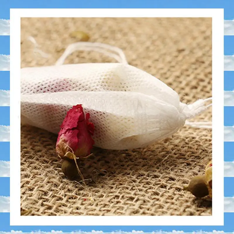 

A11I Pack Of 2000 / 5 X 7Cm Empty Scented Tea Bags With String Seal Filters For Loose Teas
