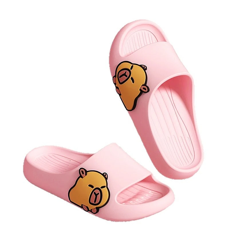 نمط جديد إيفا لطيف كابيبارا تصميم سميكة لينة وحيد شبشب داخلي مريح بنين بنات الرجال النساء صندل #2