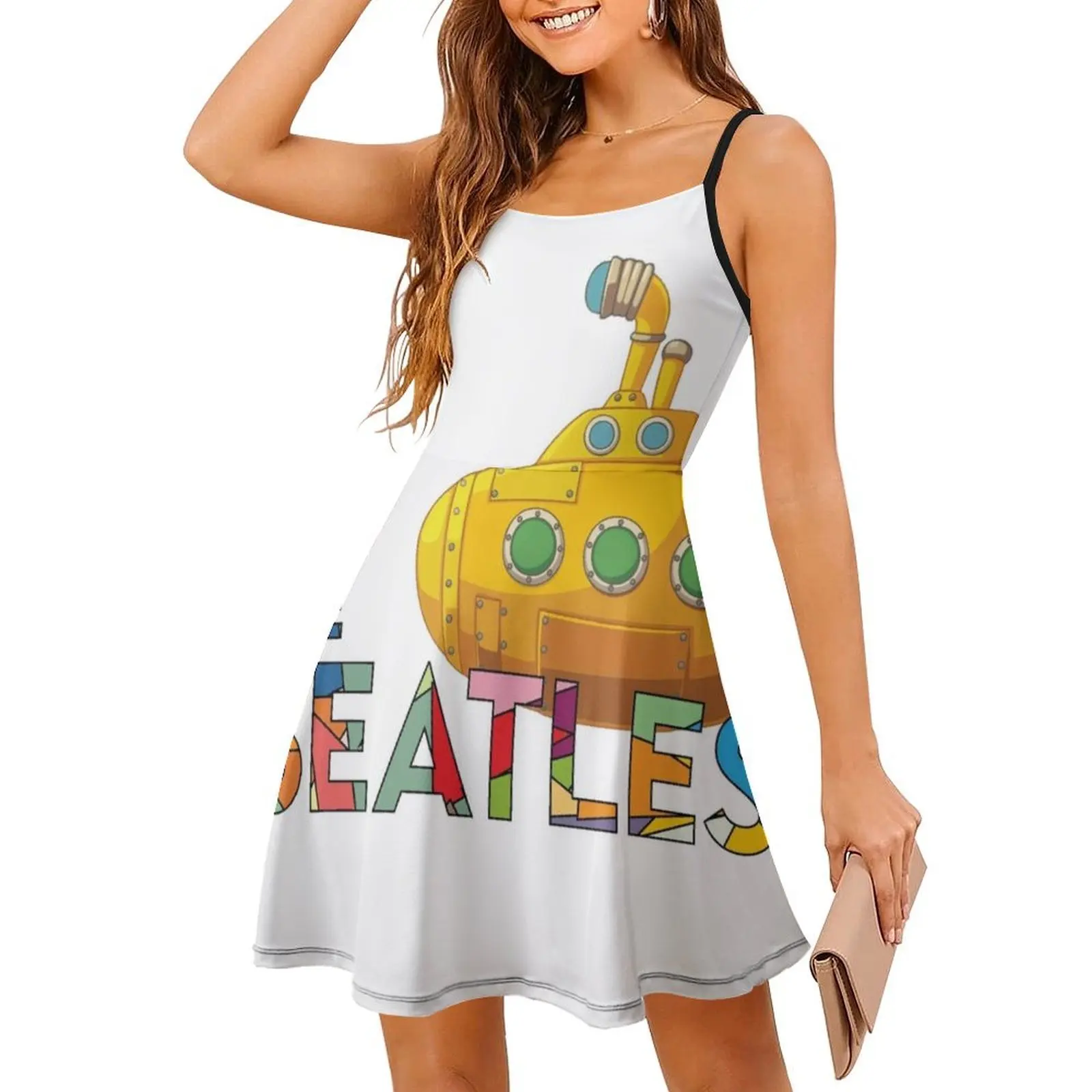 فستان بوهيمي عتيق بأكمام منتفخة أو خيارات بدون أكمام للنساء ملابس نسائية موسيقية #3