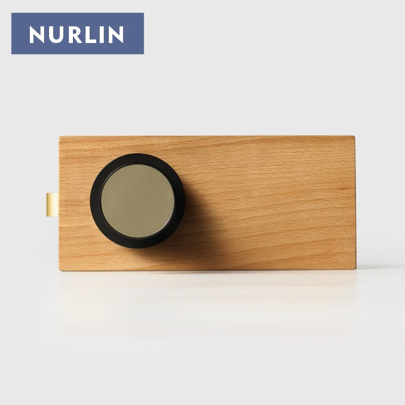 Nurlin US American Standard Real Leather Brass Door Room Lock Lever Handle Set Mortise Passage Privacy Dummy Antique Bronze