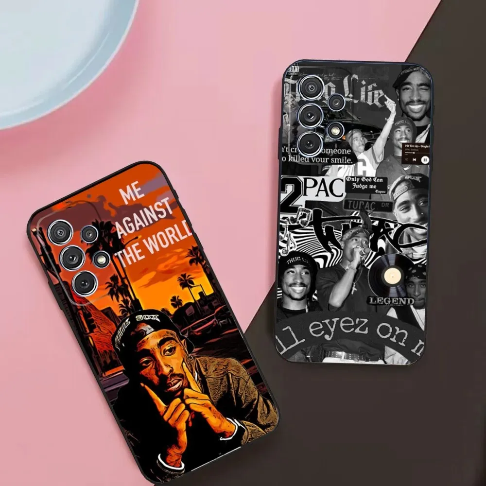 Rap Singer T-Tupac Shakur Phone Case For Samsung Galaxy A13,A21s,A22,A31,A32,A52,A53,A71,A80,A91 Soft Black Phone Cover