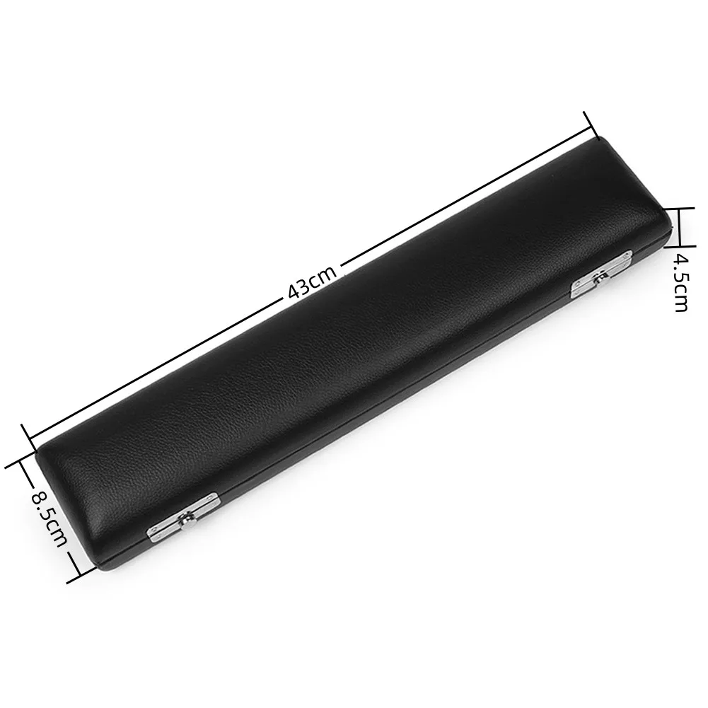 Lightweight for flute Protection Case Featuring Wood Support PU Leather Outer Shell and Velvet Interior for 16 17 Hole Flutes