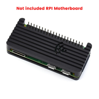 Metal Case for Raspberry Pi Zero /Zero 2 W Protective Case Box with GPIO Sticker Heat Sink Shell Aluminium Alloy Case