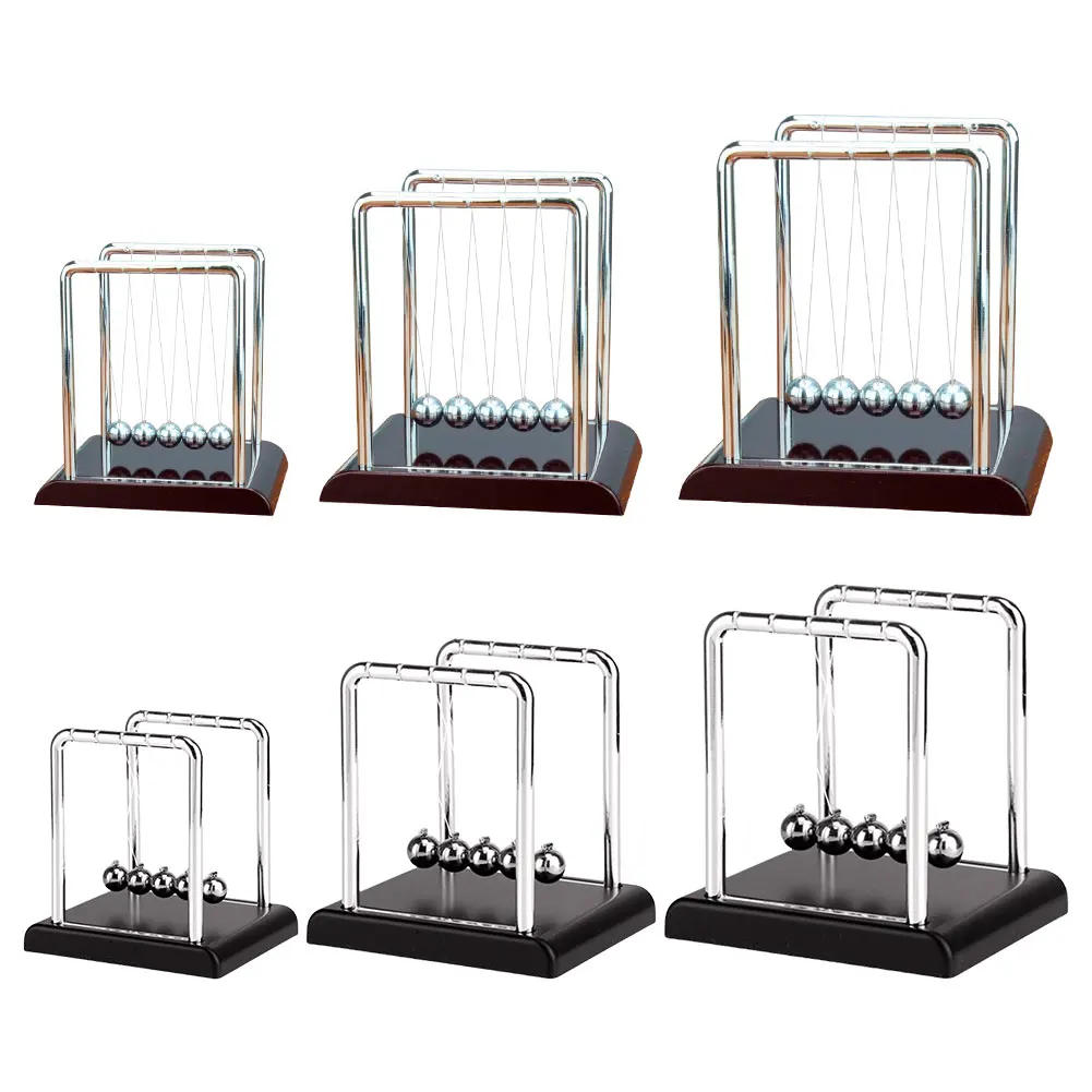 Newton Cradle Balance Steel Balls School Teaching Supplies Physics Science Pendulum Desk Toy Science Physics Gadget Home Decor