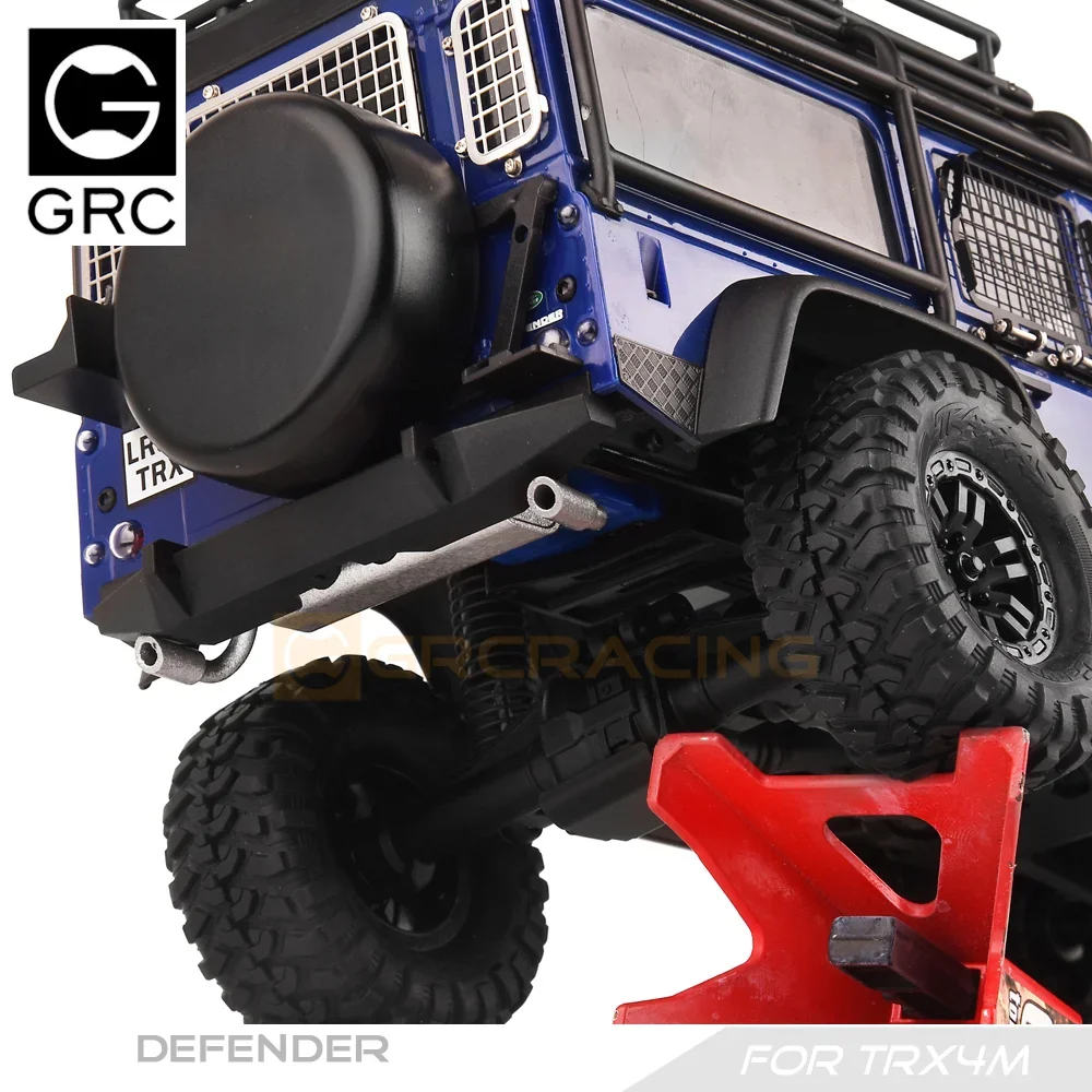 TRX4M Simulation Dual Exhaust Pipe Chassis After Accessories for 1/18 RC Crawler Car Traxxas TRX4-M Defender Upgrade Parts