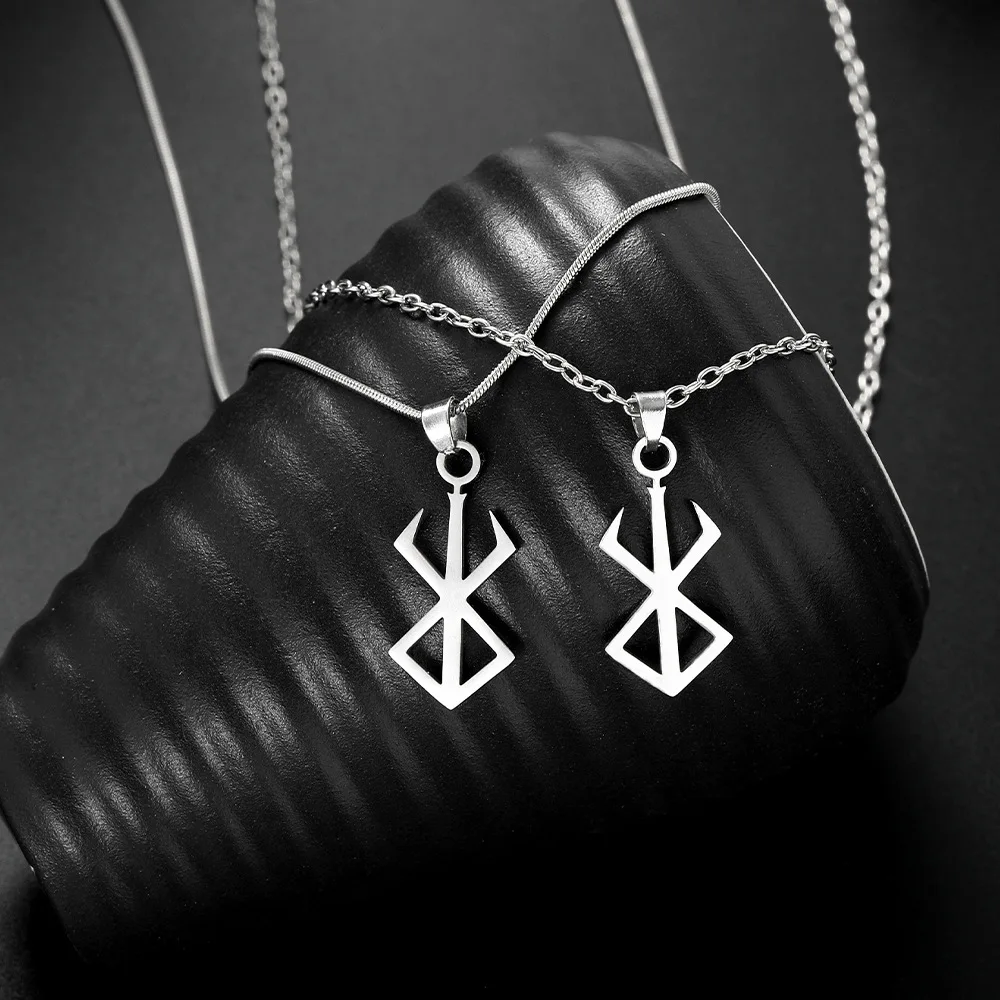 Jogo berserk behelit emblema logotipo sinal marca de sacrifício espada chaveiro de aço inoxidável pingente cosplay adereços acessórios presentes