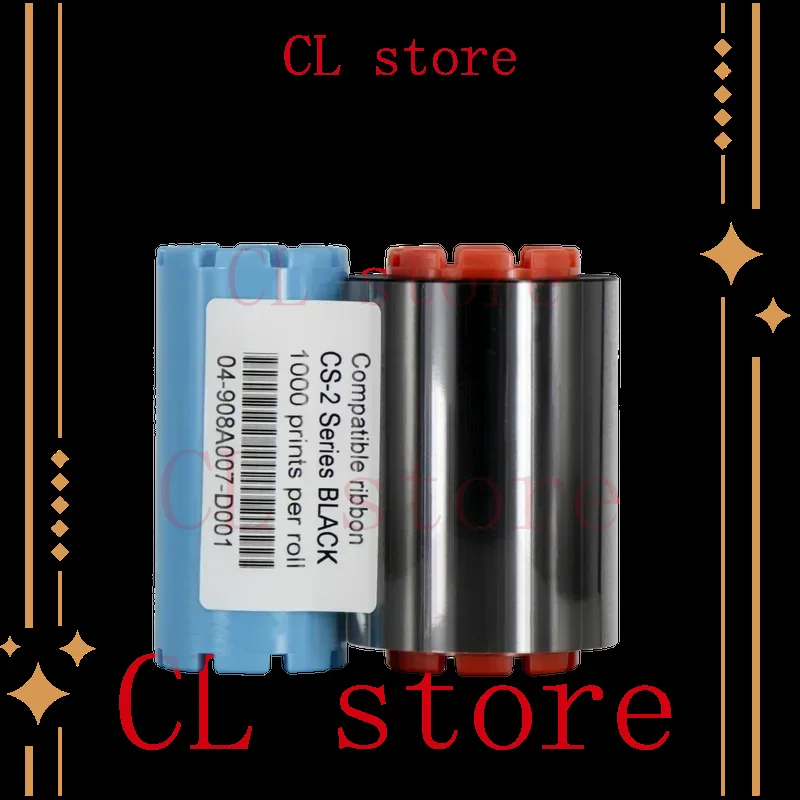 CS-200e negro sin chip 1000 imágenes cinta de impresora para impresoras de tarjetas Hiti cs200 cs200e cs220 TT