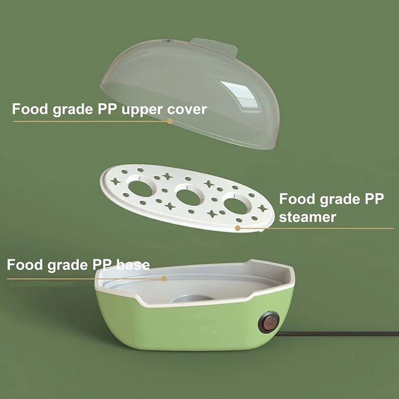 طباخ بيض متعدد الوظائف لمهاجع الطلاب ، آلة إفطار صغيرة سريعة ، إيقاف تلقائي للطاقة ، طبقة مزدوجة ، بخار كهربائي ، رشاش