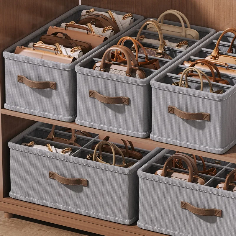 

1/2pcs Wardrobe Organizer Purse Storage Box Compartmental Clothes Jeans Organizer Bags Bedroom Closet Organizer Divider